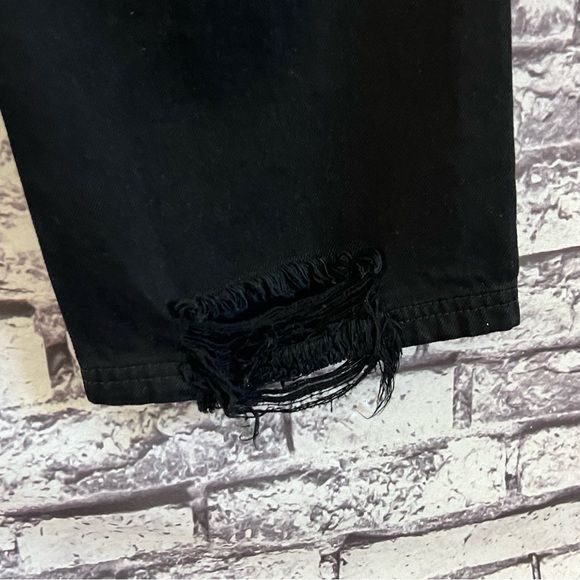 Free People x We The Free CRVY Straight Shooter Jean in Saturated Black Size 30 - Picture 9 of 12